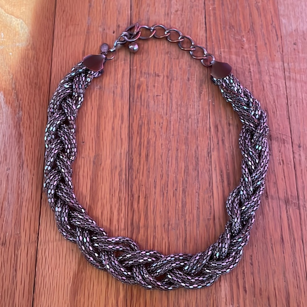 Express gunmetal necklace